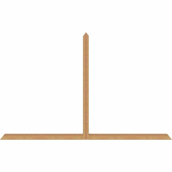 Ekena Millwork Portland Timber Gable Bracket, Western Red Cedar, 108"W x 68"H x 3 1/2"D x 3 1/2"F, 15/12 Pitch GBW108X68X0404POR00SWR - main